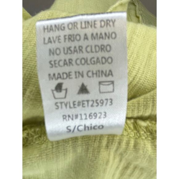 Easel Los Angeles 100% Cotton Cactus Graphic Tee Sz S Chartreuse Boxy Fit EUC - Picture 8 of 8